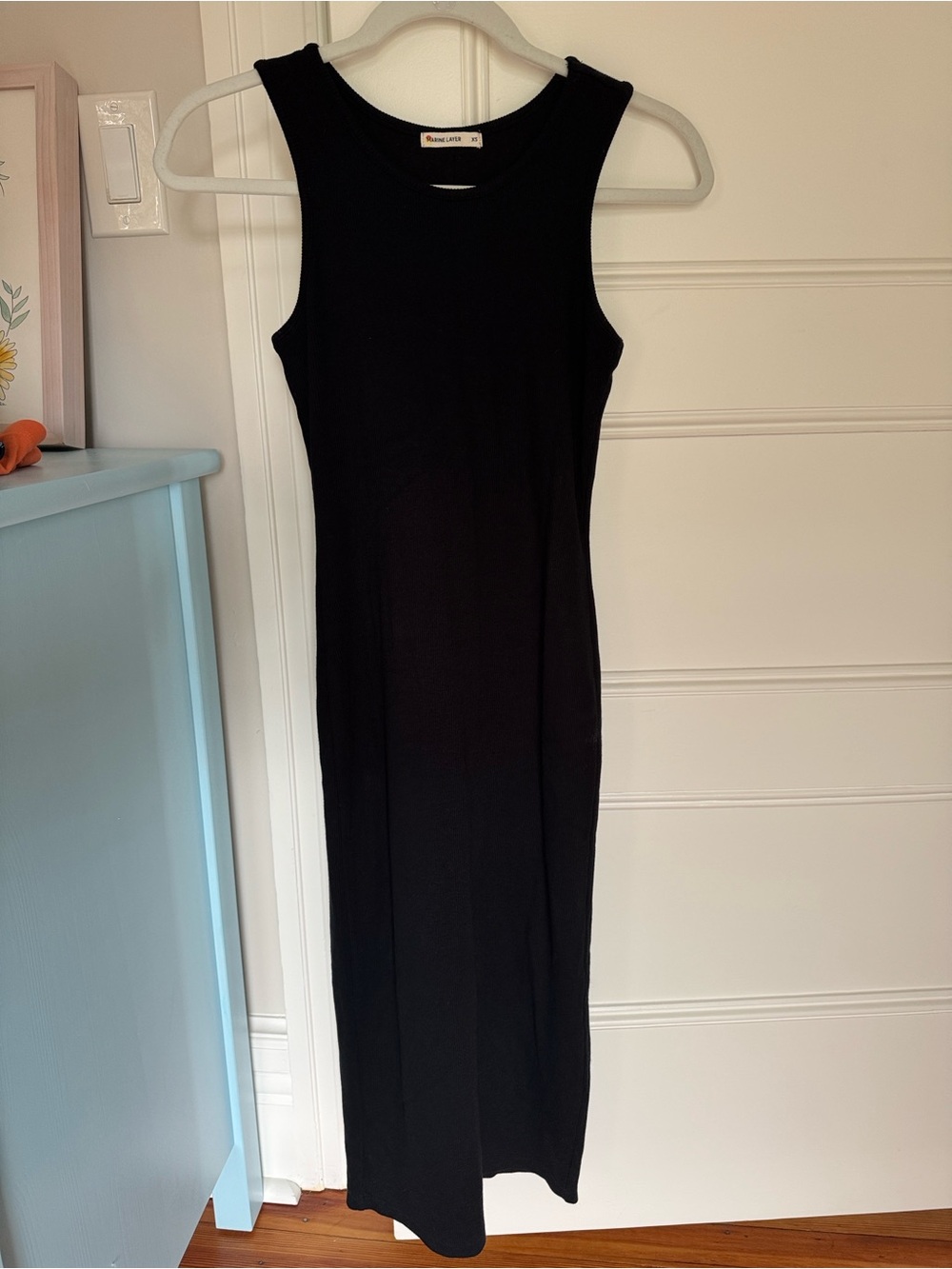 Marine Layer Sleeveless Ribbed Midi Dress